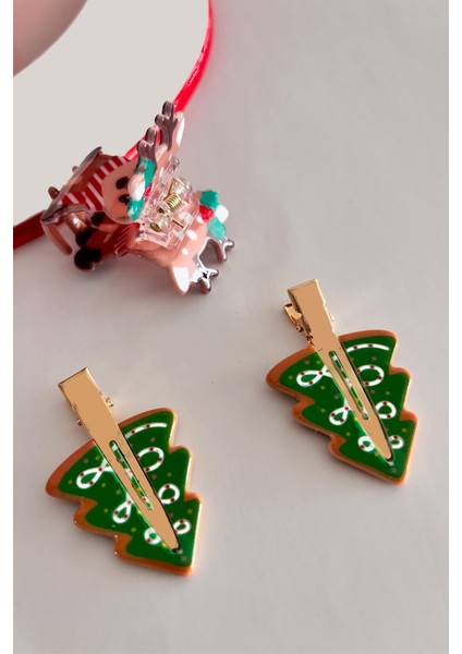 Yılbaşı Sevimli Ceylan Mandal Toka ve Yılbaşı Ağacı Pens Toka 3'lü Paket fiyatları