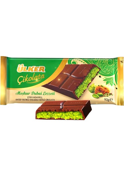 Meşhur Dubai Lezzeti Dubai Çikolatası 93 gr x 24 Adet