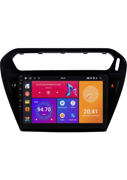 Citroen C-Elysee (2012-2024) Android 14 Multimedya - 2 GB Ram - 32 GB Hafıza - Carplay CRV4425XP SC-ELYSEE