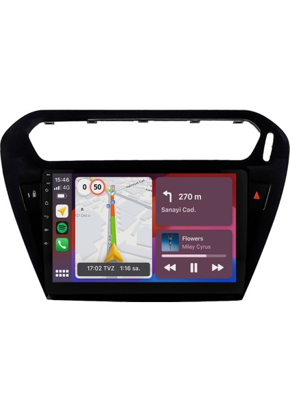 Citroen C-Elysee (2012-2024) Android 14 Multimedya - 2 GB Ram - 32 GB Hafıza - Carplay CRV4425XP SC-ELYSEE