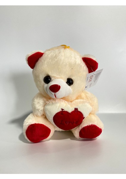 18 cm Peluş Kalpli Ayıcık