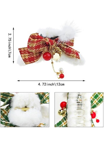 Yılbaşı Kaşe Desenli Tüylü Mandal Toka indirimleri