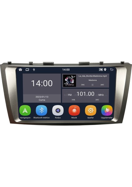 Toyota Camry (2006-2010) Android 14 Multimedya Carplay 9 Inch 4 GB Ram / 64 GB Hafıza CRV-4776XD