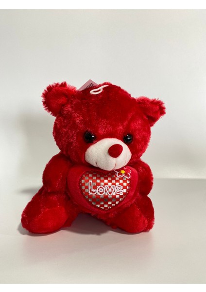 18 cm Peluş Kalpli Ayıcık