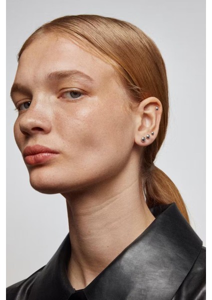 Paslanmaz Çelik Anti Allerjik Top Çivi Unisex Küpe Seti 6'lı Paket fiyatları