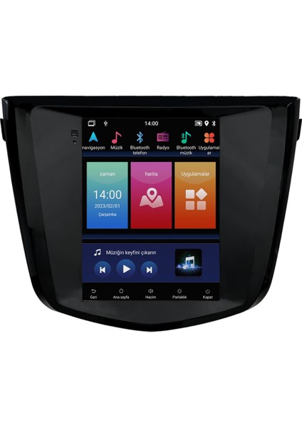 Nissan Qashqai (2015-2020) Android 14 Multimedya Carplay 10 Inch 8 GB Ram / 128 GB Hafıza CRV-4775XDA