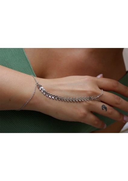 Silver Yaprak Desen Çelik Şahmeran fırsatları