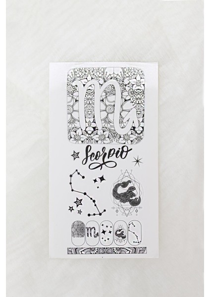 Akrep Burcu El - Tırnak Dövmesi