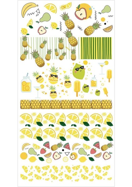 Ananas Sarı Set Tırnak Dövmesi fiyatları