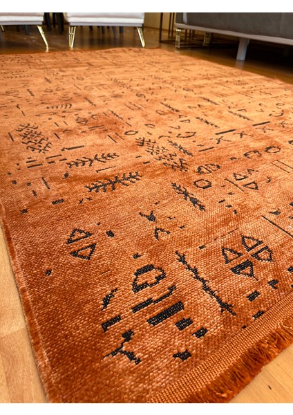 Ecosıa Modern Şönil Kilim Halı Yüksek Kalite Yolluk Antrasit Yıkanabilir Saçaklı Kaymaz Taban fiyatları
