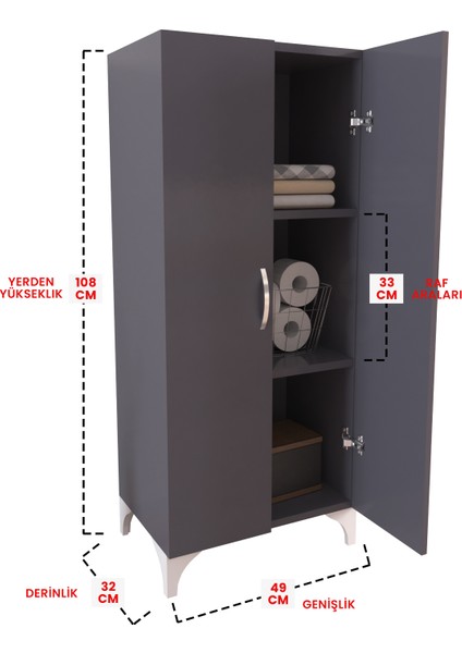 Modern Cubes 3 Raflı Çok Amaçlı Dolap Mutfak Salon Banyo Ofis Salon Dolabı modelleri