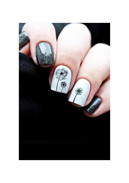 Dandelion Desenli Tırnak Süsü Geçici Dövme fiyatları