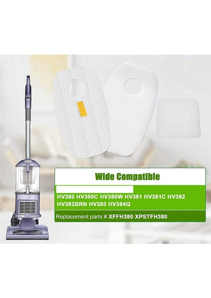 80X Ön ve Sonrası Filtreler Kiti Değiştirme Köpekbalığı Ro-Cket Duoclean HV380 HV381 HV382 HV380 HV381 HV383 HV384Q HV380W (Yurt Dışından) fiyatları