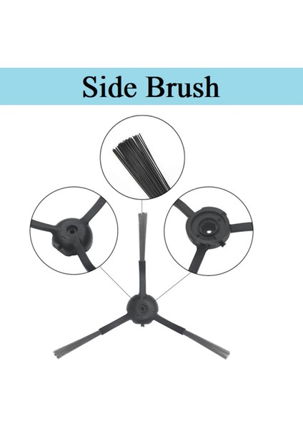 Eve Plus Robot Vakum Yıkanabilir Ana Yan Fırça Paspas Bezi Toz Torbası Temizleme Fırçası Için 16 Adet Yedek Kit (Yurt Dışından) fiyatları