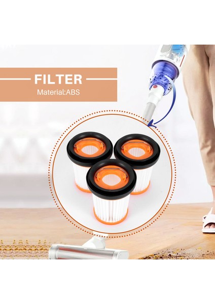 Iyon W1 Akülü El Vakum WV200 WV201 WV205 Parçaları Için 3 Adet Filtreler,запасные Части Пылесоса (Yurt Dışından)