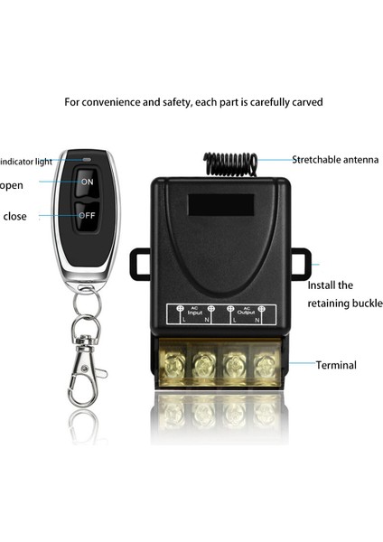 433MHZ 220V Su Pompası Uzaktan Kumanda Anahtarı 1ch 30A Alıcı Modülü Açık/kapalı Kablosuz Rf Verici Işık LED Için (Yurt Dışından) indirimleri