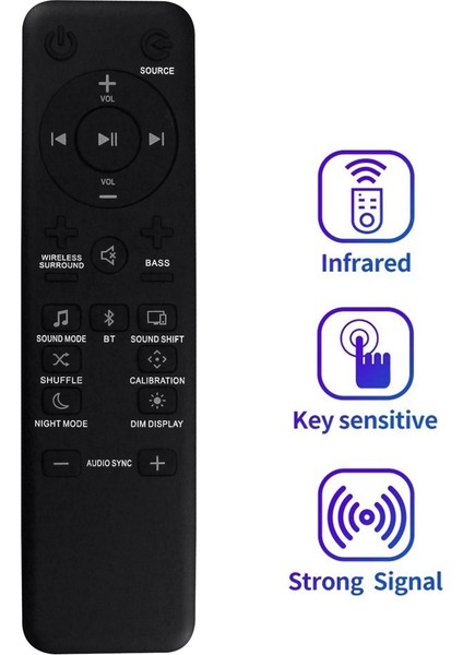Bar/2.1/3.1/5.1 Bar 2.1 Sound Bar, Bar 3.1 Sound Bar, Bar 5.1 Sound Bar Için Uzaktan Kumandayı Değiştirin (Yurt Dışından)