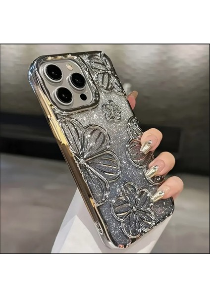 Şeffaf Yaprak Desenli Tpu Düşme Önleyici Tam Koruyucu Kılıf - iPhone 13 ve iPhone 14 Için