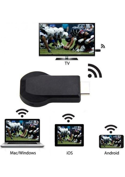 1080P M2 Plus Wifi Hd HDMI Medya Oynatıcı Streamer Tv Cast Dongle Stick (Yurt Dışından)