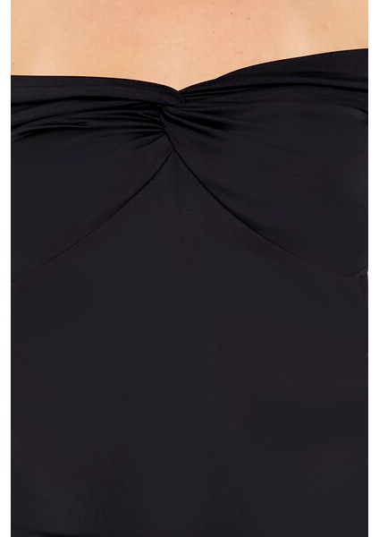 Plus Size Madonna Yaka Bluz