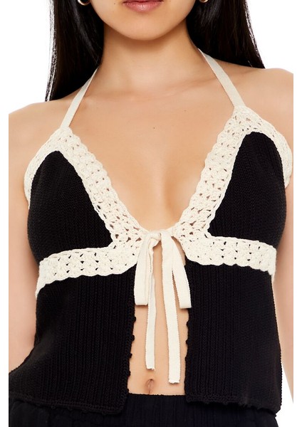 Askılı Halter Yaka Örgü Bluz fiyatları