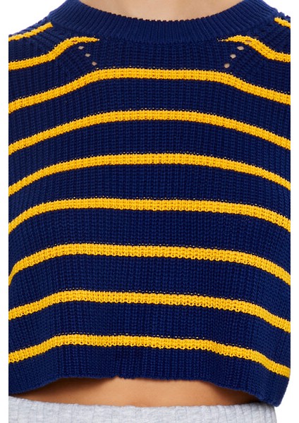 Çizgili Crop Kazak modelleri