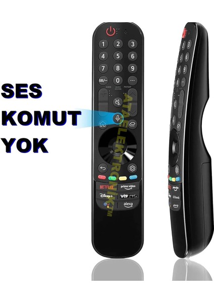 Lg Sihirli Kumanda ( Mouse ve Ses Komut Yok ) Lg Smart Tv Uyumlu MR22GA OLED Z2, G2, C2, B2, A2 Serisi QNED99, 90, 85, 80 Serisi NANO80, 75 Serisi UQ90, UQ80, UQ75, UQ70 Serisi