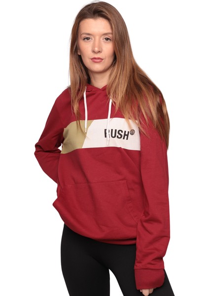 Byrsim Kapşonlu Kadın Sweatshirt 0146 Kod/renk: Kırmızı Byrnew