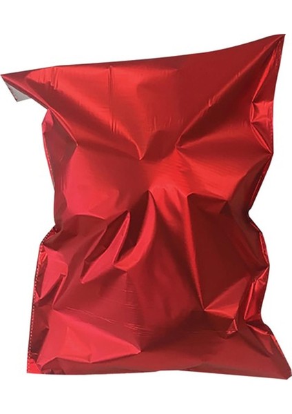 Kırmızı Metalize Lüks Hediye Paketi Ağzı Bantlı