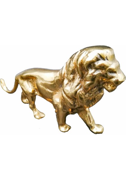 Pirinç Döküm Aslan Biblo 20CM