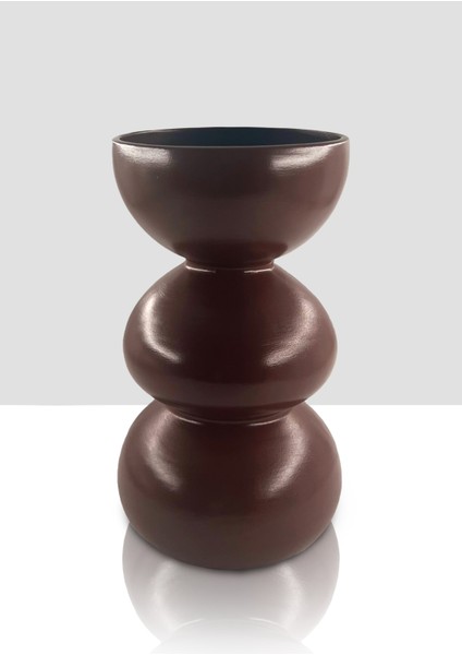 Haven Seramik Vazo - Dekoratif Ev Aksesuarı - Kahve - 29 cm * 17 cm modelleri