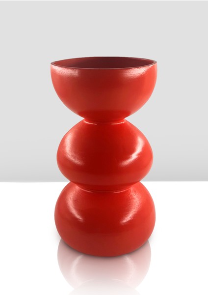Haven Seramik Vazo - Dekoratif Ev Aksesuarı - Kırmızı - 29 cm * 17 cm modelleri