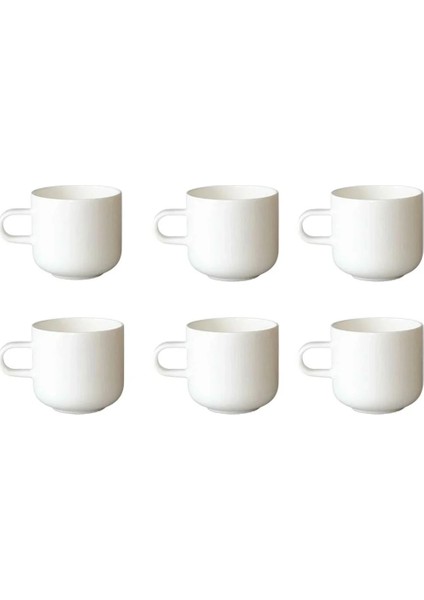 Bobby Mug 6'lı Fincan Seti Beyaz