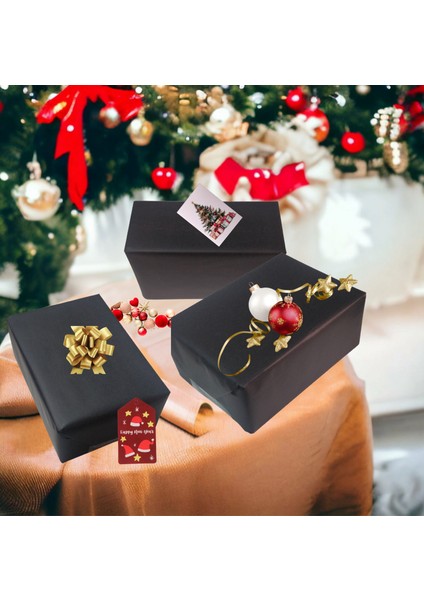 İtalyan Premium Hediye Paketleme Kağıdı, Paket, Ambalaj Kağıdı, Kraft & Siyah, No 798, 70 x 200Cm indirimleri