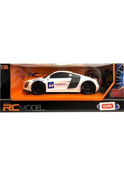 Scaled Rc Model 27 Mhz Full Fonksiyonlu Uzaktan Kumandalı Audi Beyaz Araba QX3688 5