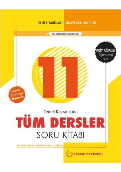 (Sınıf: 11) Tüm Dersler Soru Kitabı Eşit Ağırlık