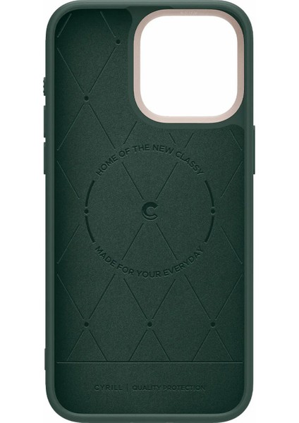 Ciel by CYRILL iPhone 15 Pro Max Kılıf Kajuk Mag MagSafe özellikli Forest Green - ACS06635