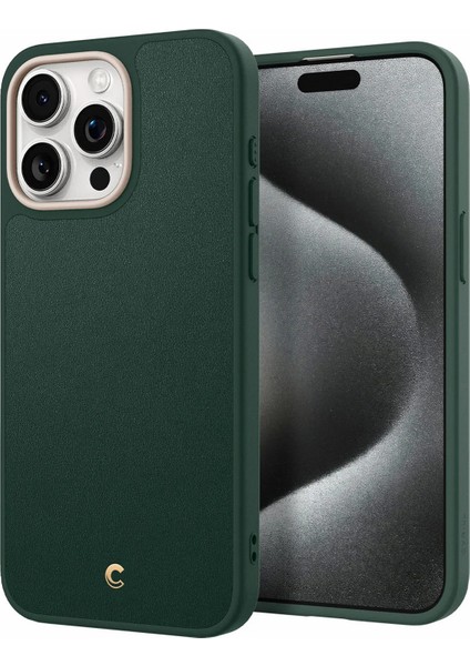 Ciel by CYRILL iPhone 15 Pro Max Kılıf Kajuk Mag MagSafe özellikli Forest Green - ACS06635