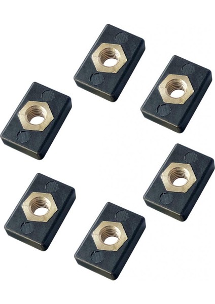 6x Kayakı Demiryolu Track Aksesuarı Için Donanım 6pcs (Yurt Dışından)