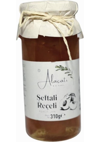 Şeftali Reçeli Doğal Meyveli Katkısız Reçel 310 G E