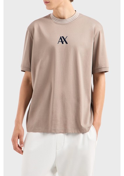 Pamuklu Logolu Regular Fit Çizgili Bisiklet Yaka T Shirt Erkek T Shirt 6dztjc ZJ9AZ 17AC