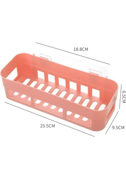 Gri Banyo Köşe Rafı, Kolay Montaj, Şampuanlık ve Plastik Malzeme