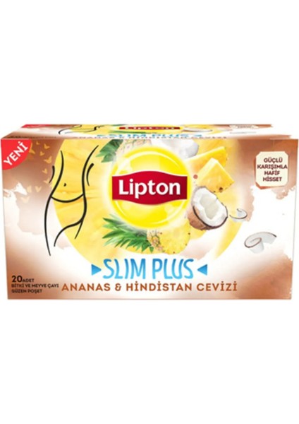 Slim Plus Ananas & Hindistan Cevizi 20'li