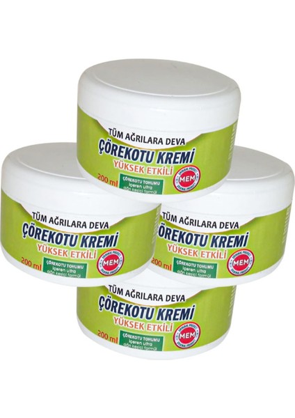 Çörek Otu Kremi Green Box 4 Tane x 200 ml ASMZF146