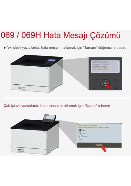 Canon CRG-069 Muadil Toner Çipsiz - LBP673CDW-MF752CD Mavi (Cyan)