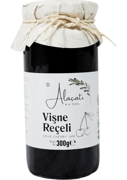 Vişne Reçeli Doğal Meyveli Katkısız Reçel 300 G E