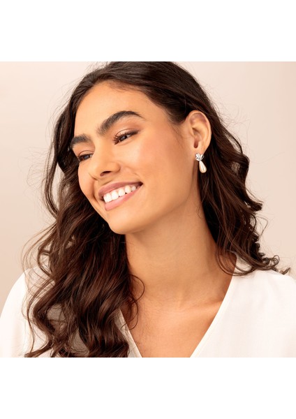 Damla Şeklinde Incili Manyetik Küpeler fiyatları