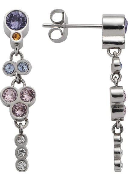 Pastel Tonlarda Swarovski® Kristalli Manyetik Küpeler