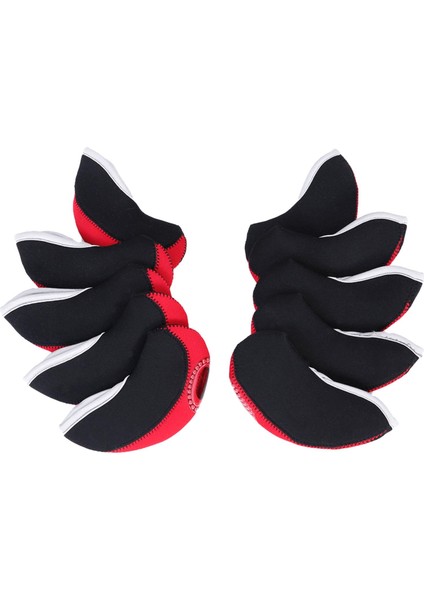 10X Neopren Golf Demir Headcovers Golf Kulübü Golf Sopası Kılıfı Koruyucu Erkek Kadın Golf Kırmızı (Yurt Dışından) fiyatları