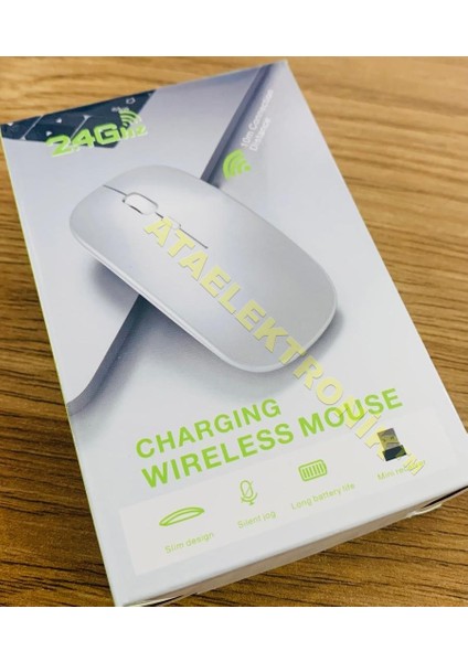 Slim ŞARJ EDİLEBİLİR KABLOSUZ MOUSE Charging Wireless KENDİNDEN PİLLİ 2.4G